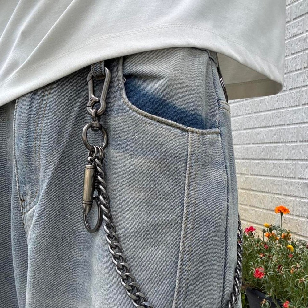 Silver bullet Wallet Chain